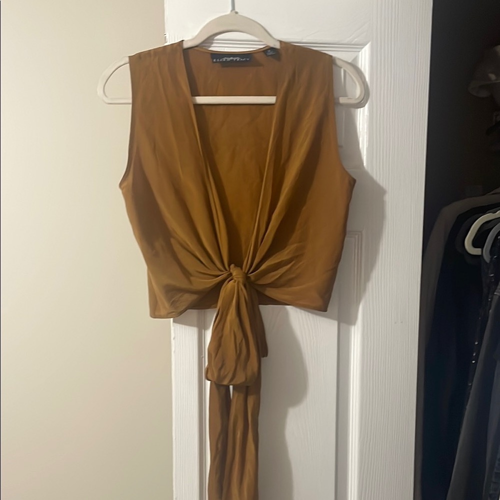 100% Silk Wrap Tank Top